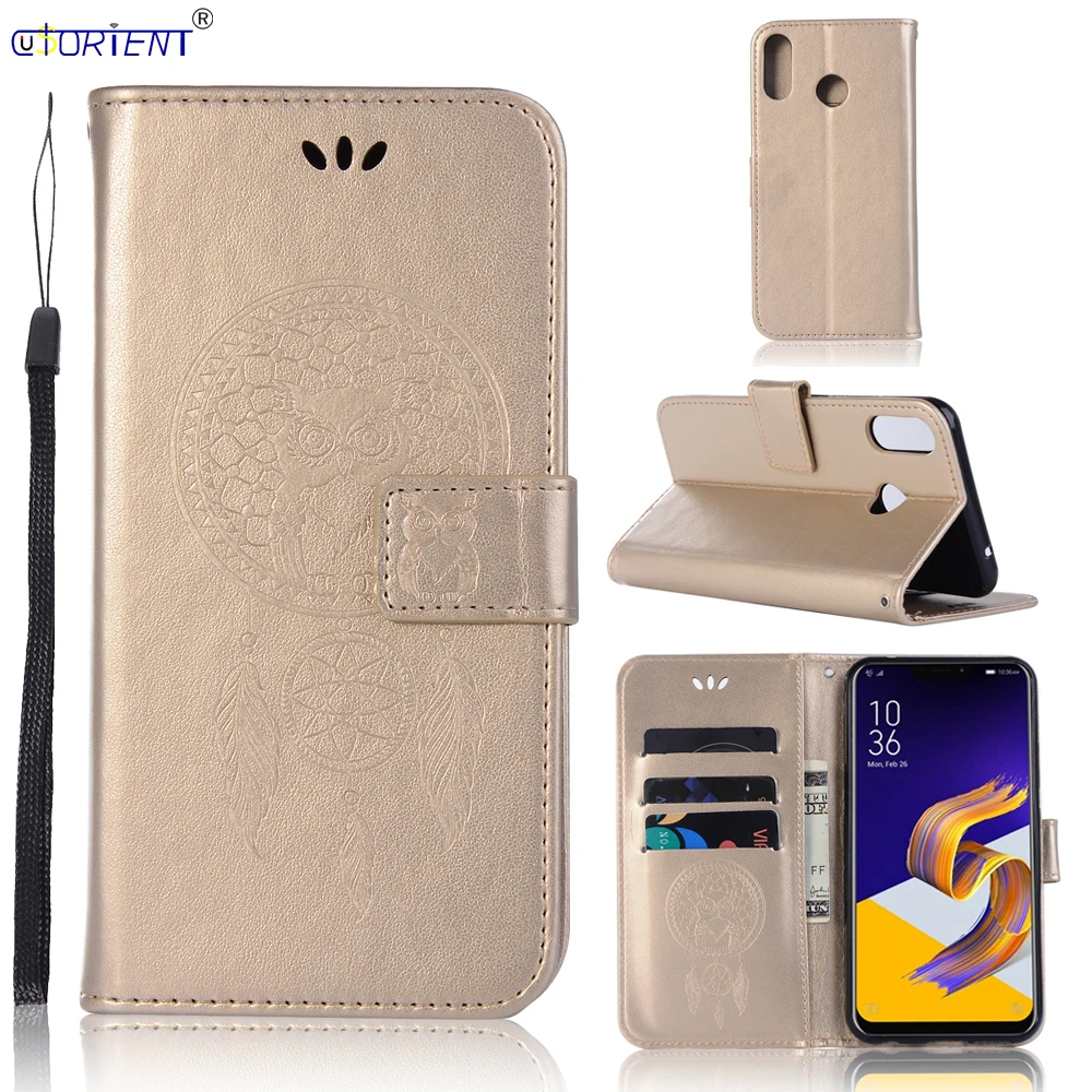 Кожаный чехол книжка для ASUS ZenFone MAX (M1) ZB555KL X00PD ZenFoneMAX с отделением карт телефона ZB555