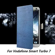 Luxury Wallet Flip PU Leather Case Cover For Vodafone font b Smart b font Turbo 7