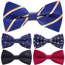 Роскошный бант галстук-бабочка для взрослых Размер: 12*6 см в полоску и горошек; регулируемый ремень блуза с бабочкой аксессуары 2 шт./лот