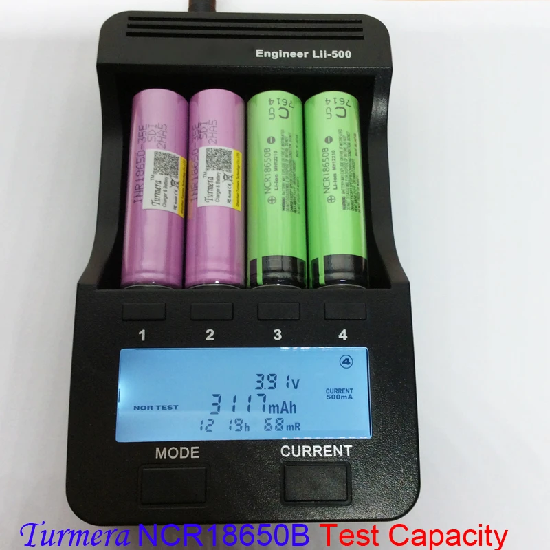 Test capacity Turmera ncr18650b 01