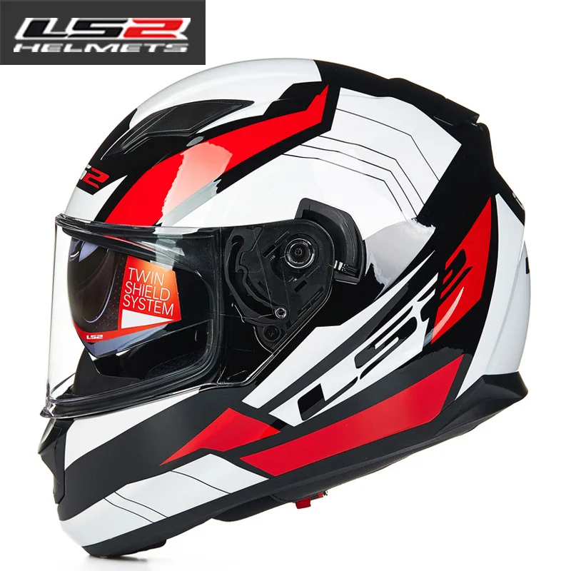 LS2 ff328 Полнолицевой мотоциклетный шлем rcycle для мужчин и женщин с солнцезащитными линзами гоночный мото rbike шлем DOT Approved LS2 moto Capacete - Цвет: 7