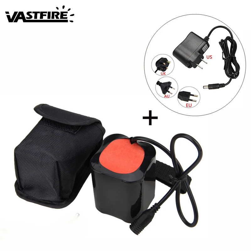 8.4V 20000mAh Battery Pack For T6 LED Bike Bicycle Light Headlight