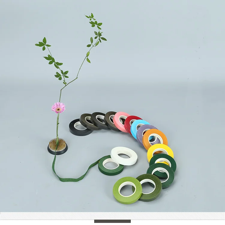 

10pcs Japanese ikebana flower arrangement material floral art tape diy flower branch tying waterproof brown green tape