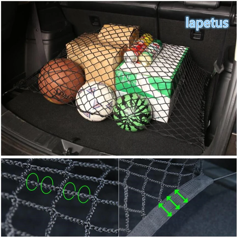 

Lapetus Trunk Rear Storage Cargo Luggage Elastic Mesh Multifunction Net Holder Pocket Kit For Mitsubishi Outlander 2014 - 2019