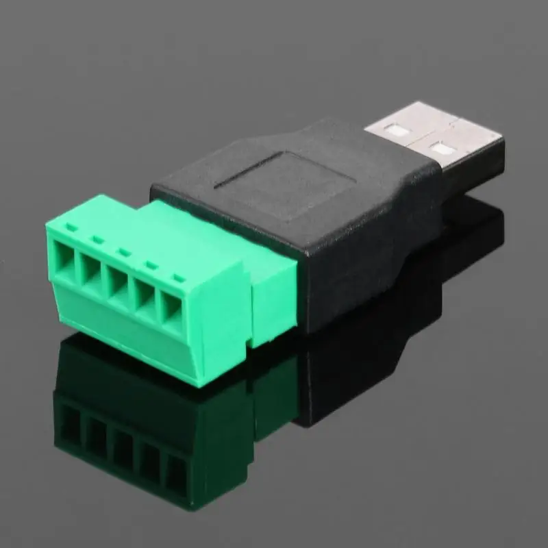 USB2.0 штекерным 5pin винтовой клеммный разъем Apdater с щит разъем с поддержкой подключения