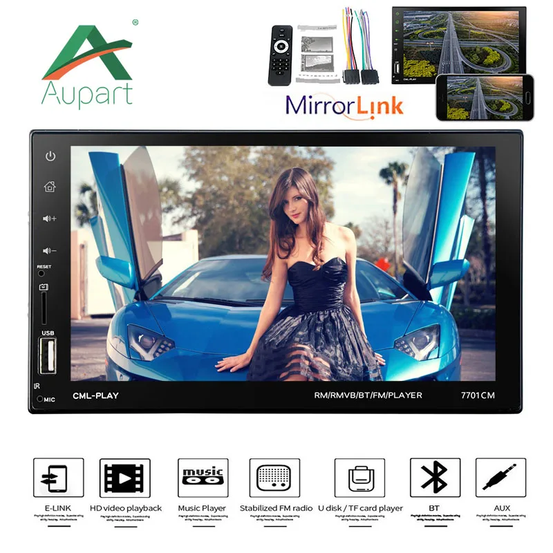 

Stereo 2 Din Car radio 2-din Autoradio Full Touch Screen HD Multimedia Player Mp5 FM Stereo USB/AUX/BT radios for car stereos