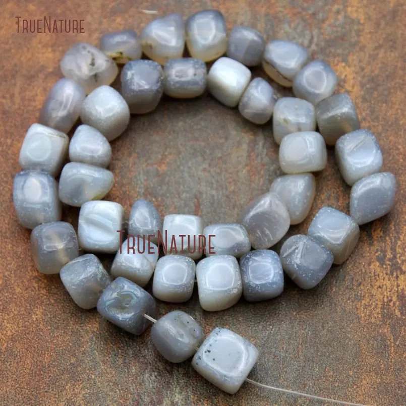 20180126-BE10304- Nugget Loose Beads Gray Agate Loose Beads_2