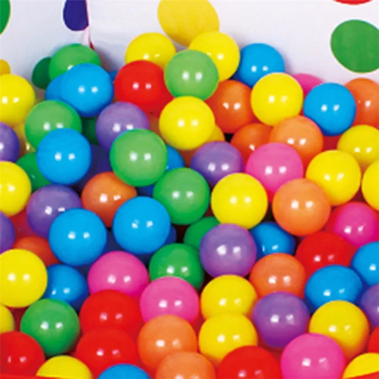 100 шт/партия Экологичные красочные мягкие пластиковые шарики океана 5,5 см диаметр плавать играть волны океана мячи для сухого бассейна
