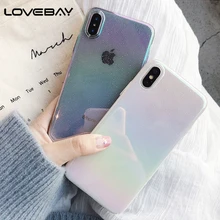 Lovebay чехол для телефона для iPhone 11 Pro Max X XR XS Max 8 7 6 6s Plus крышка капли воды красочный градиентный Радужный чехол s для iPhone X