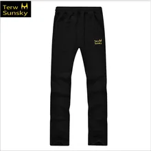 Горячая Распродажа Terwsunsky зима/осень мужские удобные утолщенные флисовые спортивные длинные брюки TK03