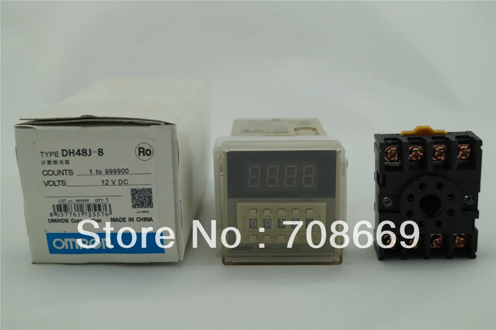 

12VDC 30 CPS DH48J Digital Counter Relay & Base