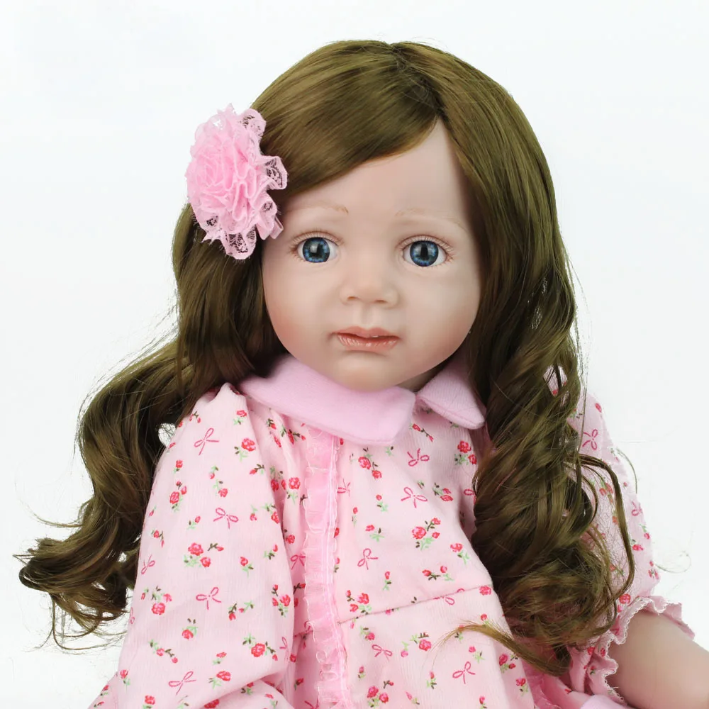2" NPK силиконовые младенец получивший новую жизнь Кукла игрушечные лошадки 60 см принцесса девушка как живой Bebes reborn Brinquedos подарок на день рождения
