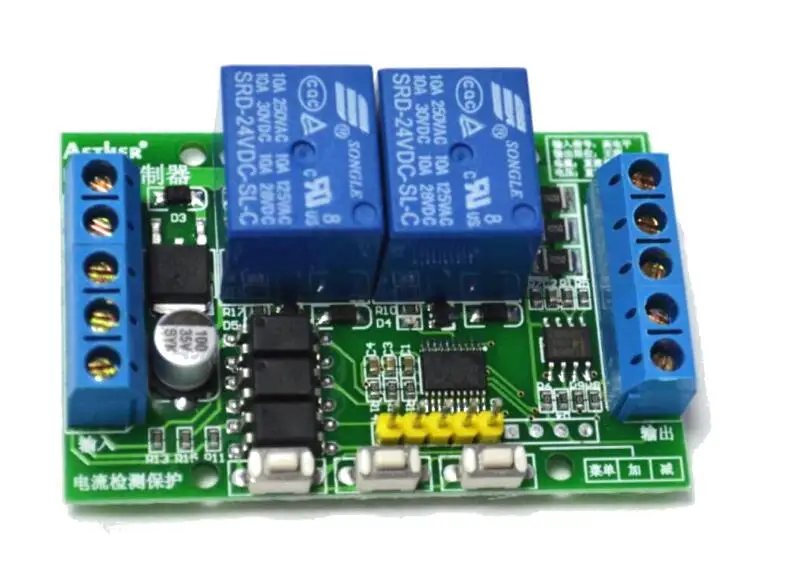 

12V24V DC motor forward and reverse controller 2 way relay module programmable delay limit switch