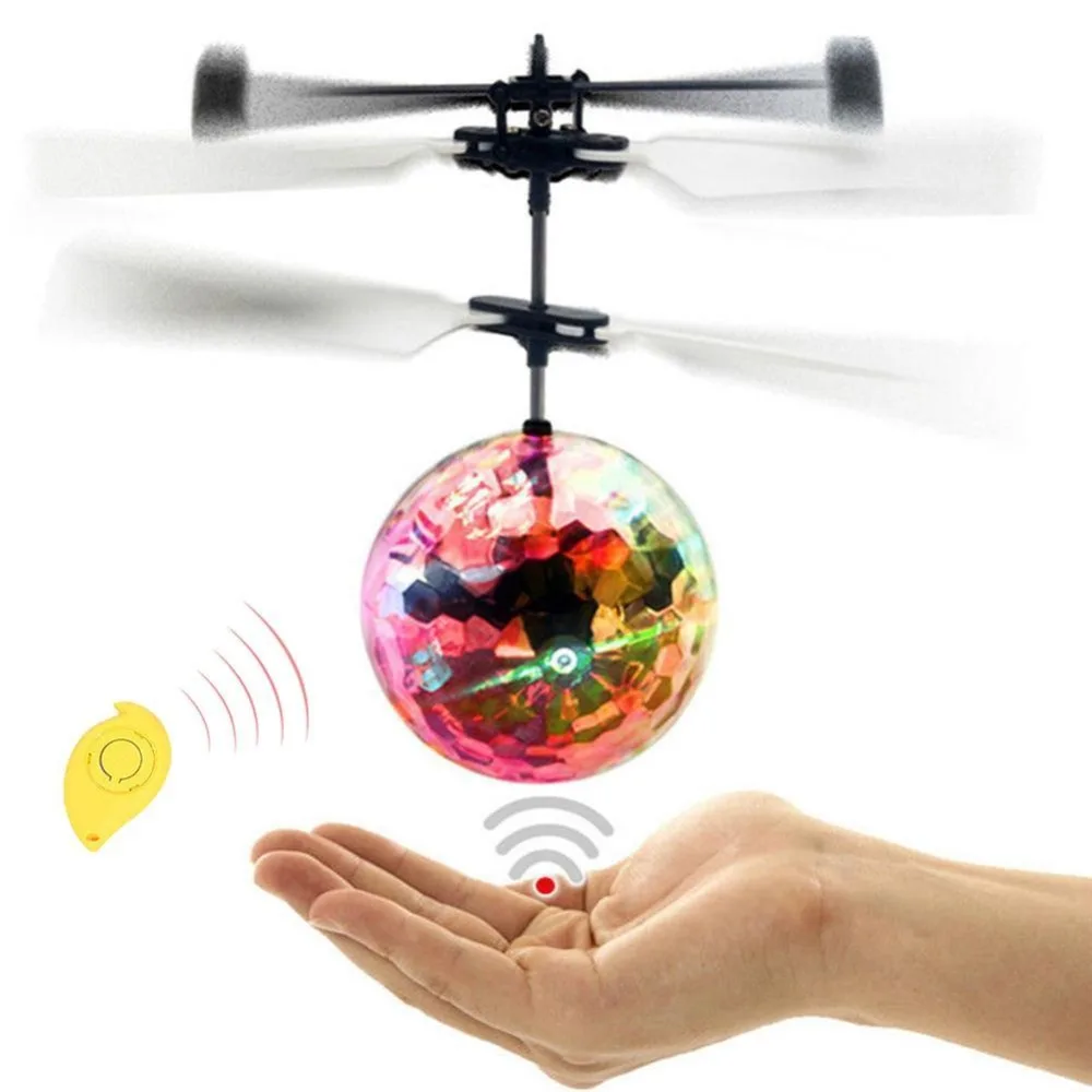 Neu Fliegender Kugel Sensor RC Ball LED Spielzeug Infrarot Dröhnen Helicopter PW 