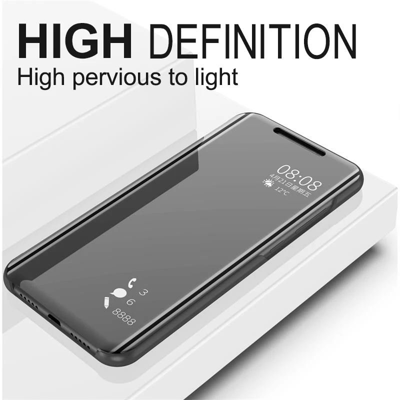 Smart Mirror Flip Phone Case For Xiaomi Redmi 5 Plus 5A 7 6A Note 7 Pro 5 4X 6 Pro Mi 8 Lite 9 SE F1 Max3 Mix3 Flip Leather Case Smart Mirror Flip Phone Case For Xiaomi Redmi 5 Plus 5A 7 6A Note 7 Pro 5 4X 6 Pro Mi 8 Lite 9 SE F1 Max3 Mix3 Flip Leather Case