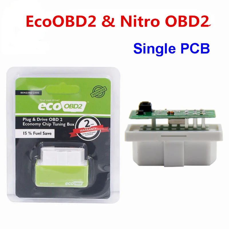 

4 Colors Nitro OBD2 EcoOBD2 ECU Chip Tuning Box Plug & Driver NitroOBD2 Eco OBD2 For Benzine Diesel Car 15% Fuel Save More Power