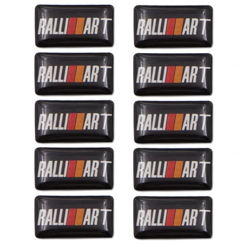 

10pc Car Styling Car Emblem Badge Sticker car decoration sticker For Mitsubishi Ralliart Lancer ASX Outlander Pajero Accessories