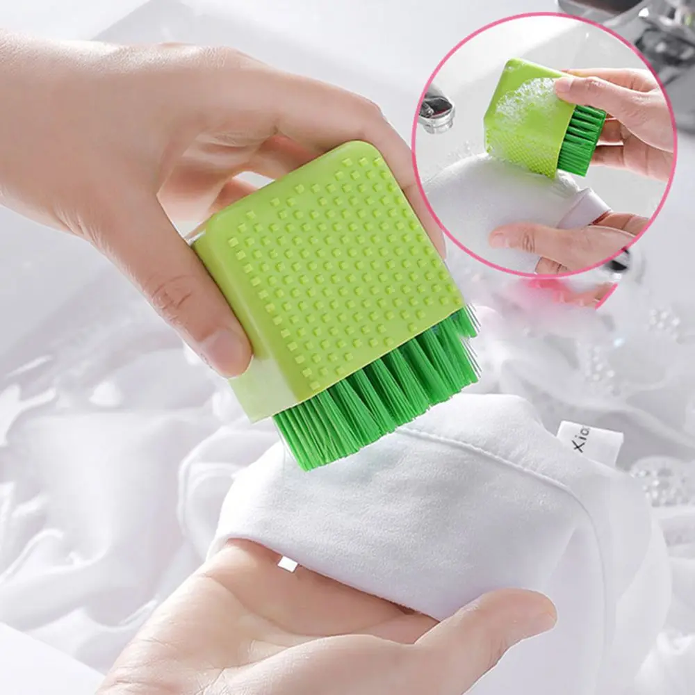 1PC Creative Soft Silicone Hair Cleaning Brush Double Side Bathroom