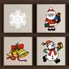 Pegatinas tipo ventana de pared para decoraciones navideñas, pegatinas de cristal de Papá Noel de silicona, decoración de ventana puerta o pared para el hogar ► Foto 3/4