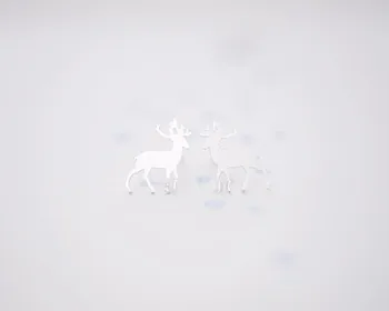 

Fashion antler deer stud earrings, lovely animal stud earrings, gold earrings