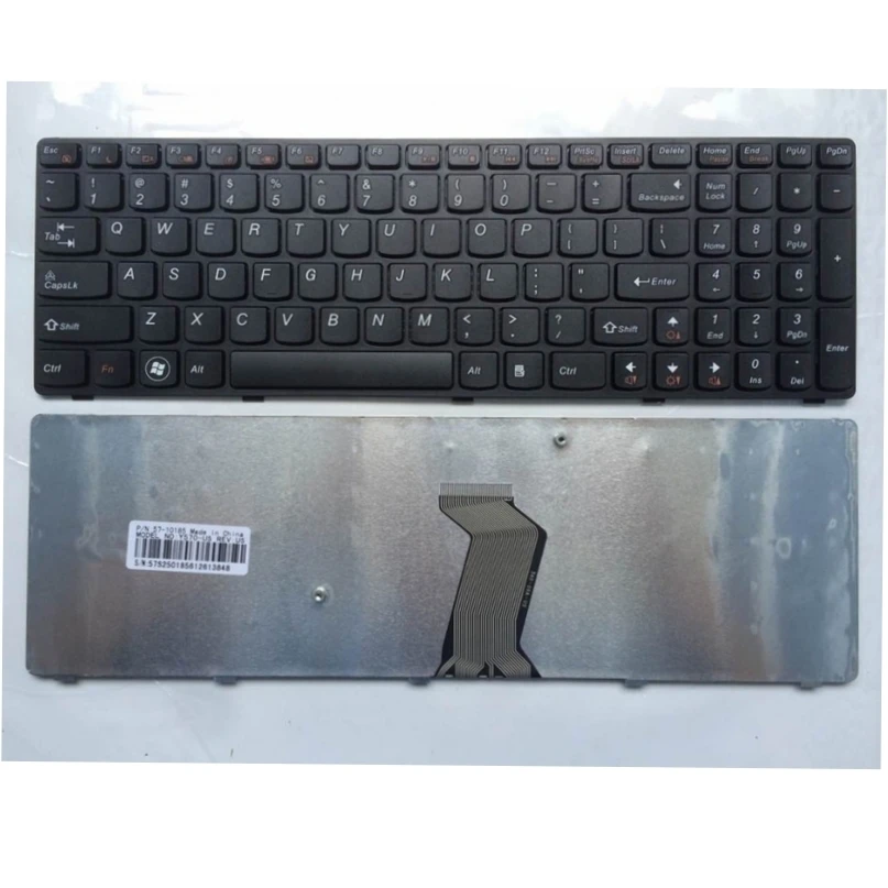 US Black New English Laptop keyboard For Lenovo y570 y570n y570i7 y570 Y570D