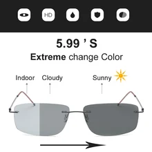 Фотохромные поляризационные солнцезащитные очки без оправы очки Экстрим дисп изменение цвета Aerodynamic Oculos De Sol Goggles Новинка