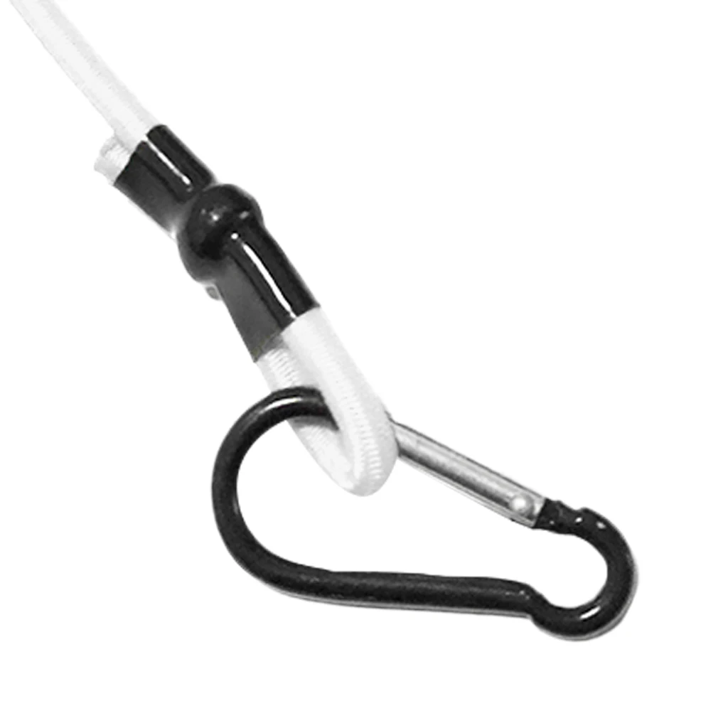3ft Elastic Kayak Canoe Tow Leash Tow Line Secure Lanyard With 2 Carabiners Kayak Safety Lanyard Kayak Accessories