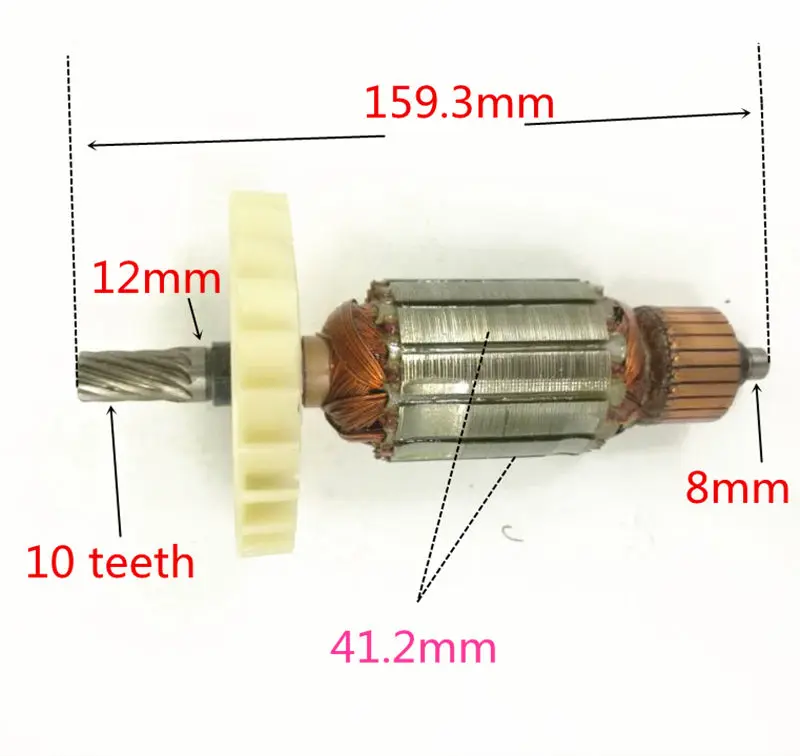 AC220 230V Armature Rotor 360188E C202498E For Hitachi C7Uin Power