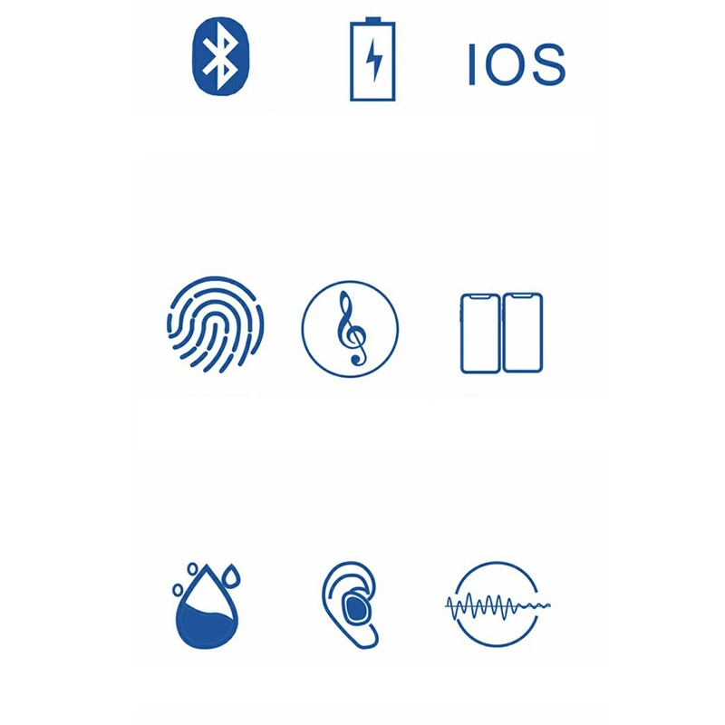 Tws 5,0, беспроводные Bluetooth наушники, прессованное управление, Ipx7, водонепроницаемые, автоматическое включение, быстрое сопряжение, наушники, зарядное устройство, коробка для телефона