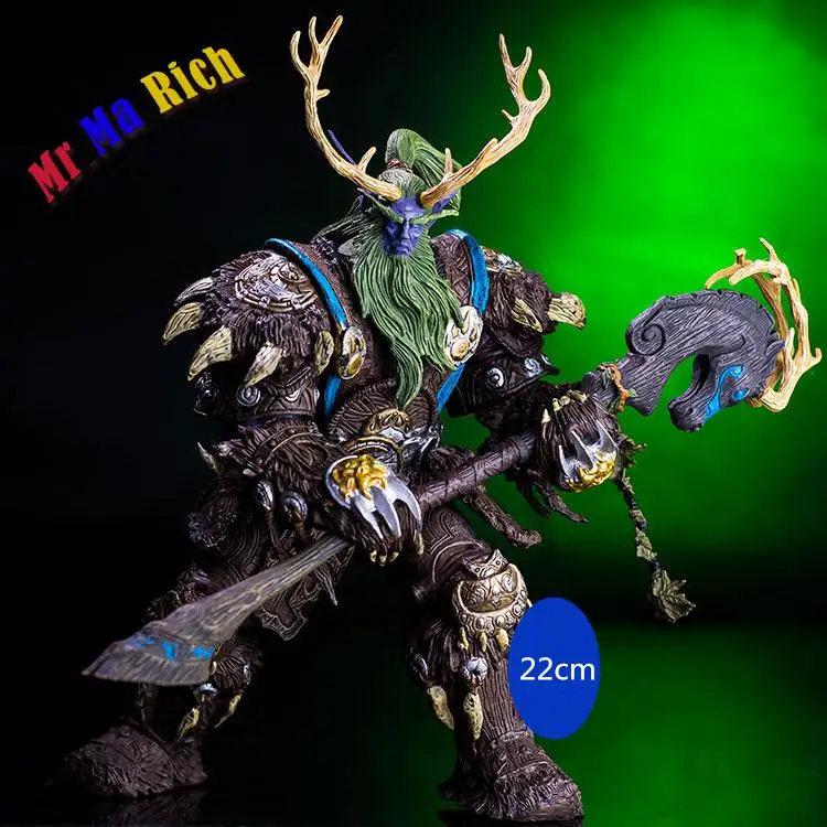 

Collezione 22 Cm Wow Gioco Online Night Elf Druid Broll Bearmantle Figura Figurine Giocattolo Modello Squisita Collezione Regalo