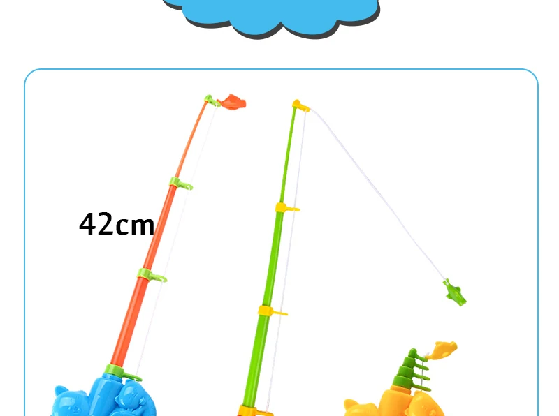 Dsue 38/52 шт. для мальчиков и девочек Игрушки для рыбалки с бассейн Магнитная рыбалка игры воды детские игрушки рыбы Площадь горячий подарок для малыша игрушки для мальчиков