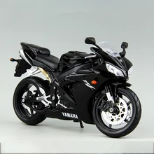 YMH YZF R1 черная модель мотоцикла 1:12 масштаб металлические модели литья под давлением миниатюрные Гоночные Игрушки для коллекции подарков