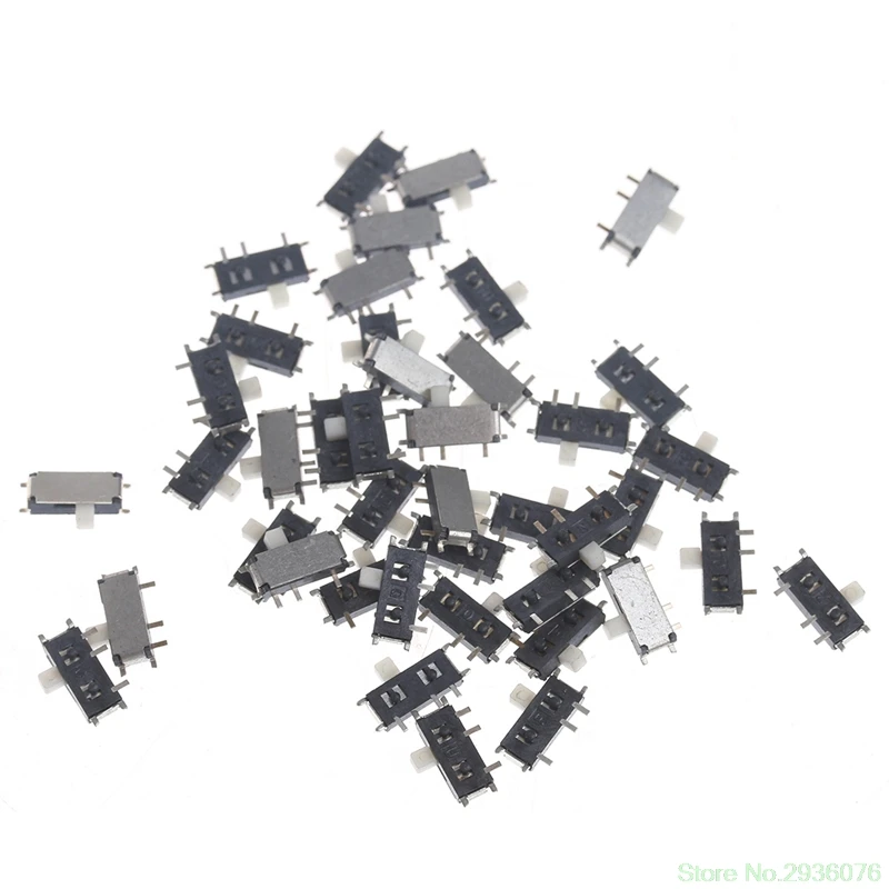 

50Pcs Mini 7-Pin On/Off 1P2T SPDT MSK-12C02 SMD Toggle Slide Switch For MP3 MP4 Drop Ship 11