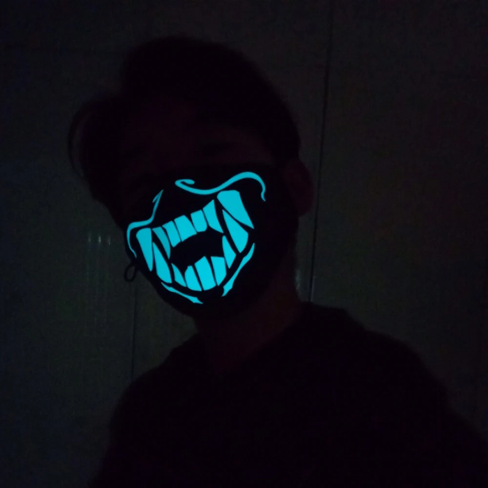 Game KDA KDA Akali Mask Cosplay Assassin S8 Face Night Lights Unisex Masks Props Fans Gift DropShipping5