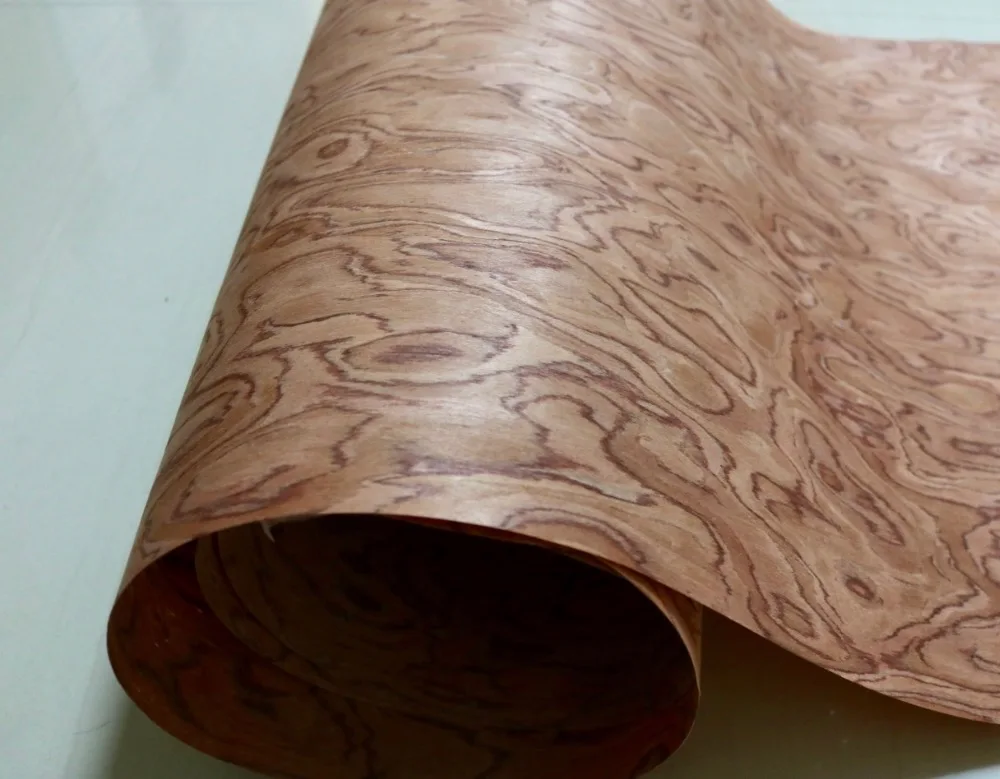 L: 2,5 метров в ширину: 600 мм Толщина: 0,25 мм Сферический шпон розового дерева мебель для кожи динамик деревянный шпон