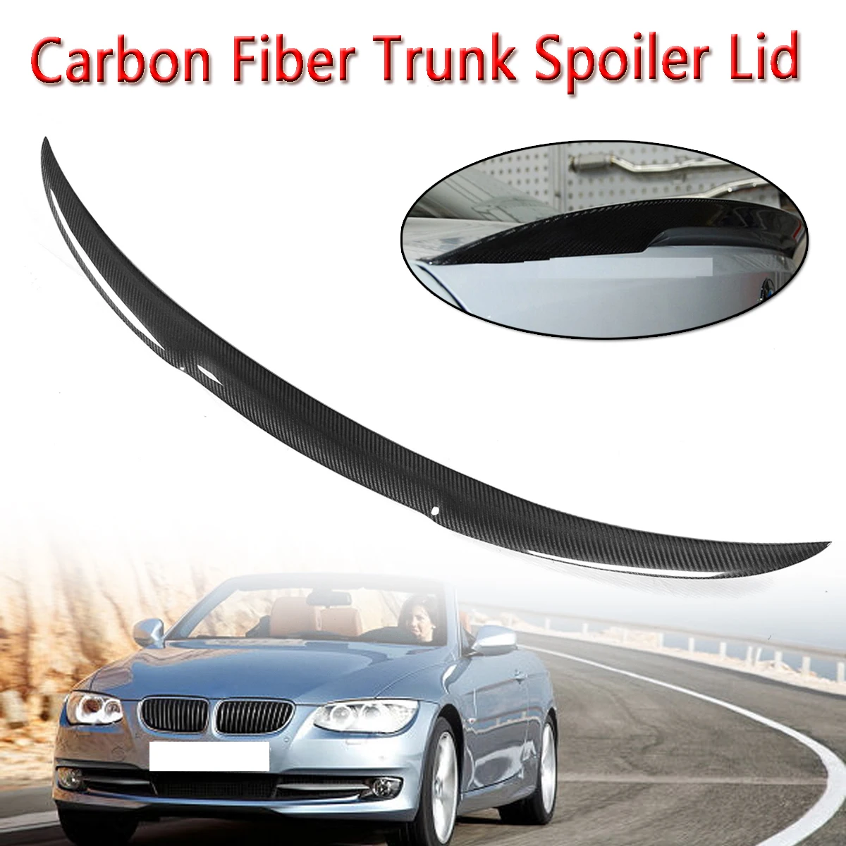 

Rear Spoiler Wings For 2007-2013 for BMW 3 Series E93 Convertible Real Carbon Fiber Trunk Spoiler Lip For BMW Rear Wing Spoiler