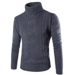 Новый Для мужчин свитер для 2017 пуловер мужской бренд Повседневное Изящная верхняя одежда Для мужчин высокого лацкан жаккардовые