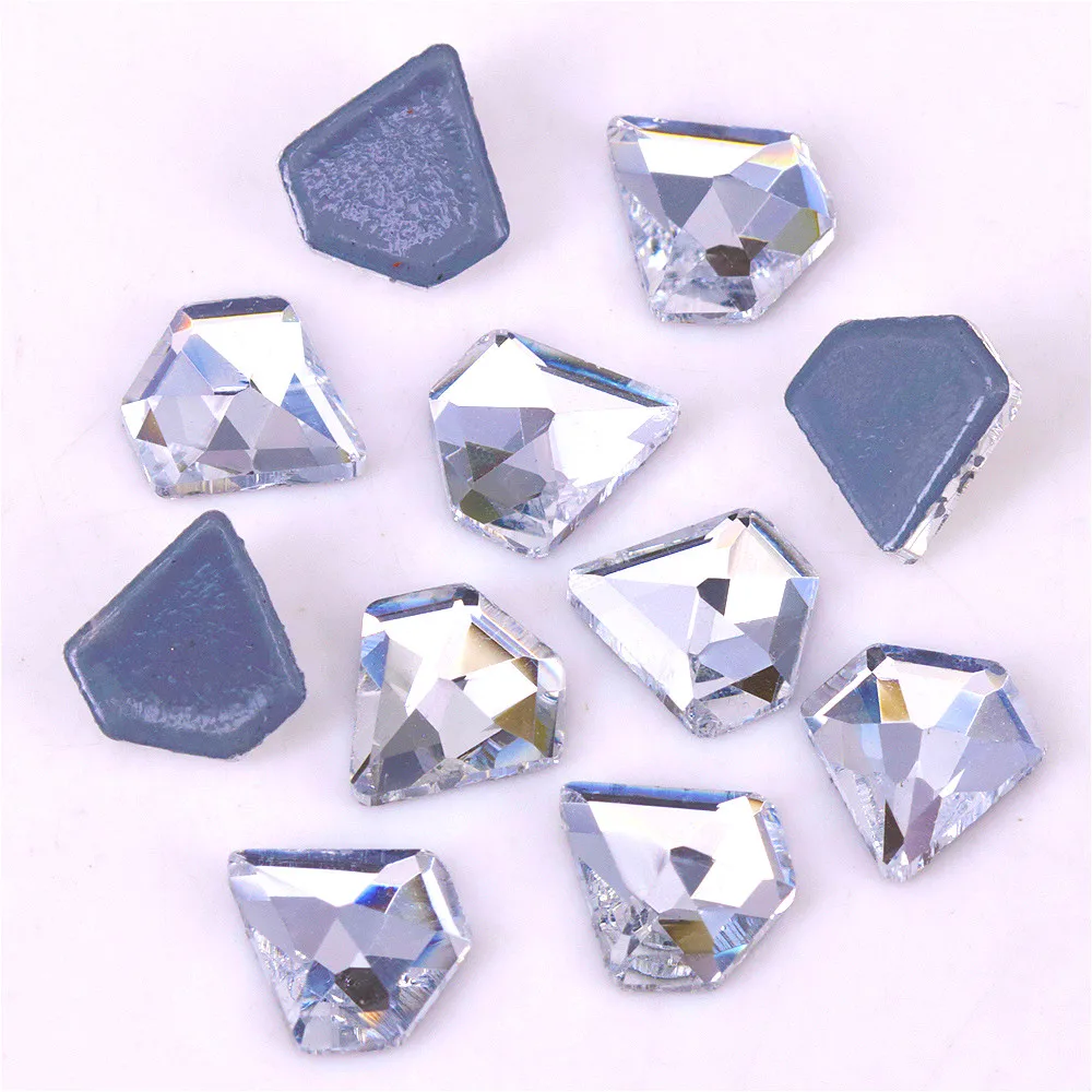 

Free Shipping Lead Free 5mm 7mm Crystal Clear Diamond Flat Back Hotfix Rhinestones Iron on Flat Back Crystals Garment Accessory