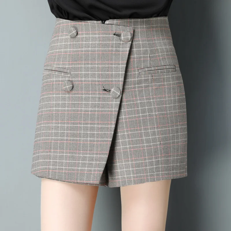 Ms. Short divided skirt 2018 spring high waist shorts culottes fashion