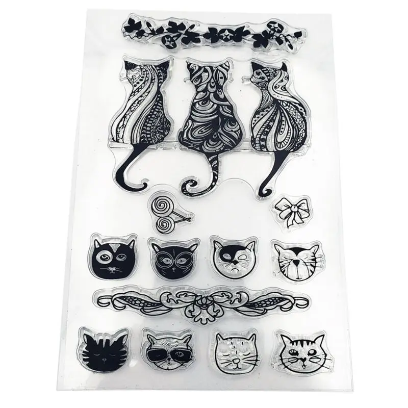 

Cat Silicone Clear Seal Stamp DIY Scrapbooking Embossing Photo Album Decorative Paper Card Craft Art Handmade Gift
