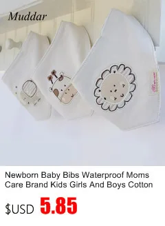 1 шт. высококачественные брендовые двухслойные хлопковые нагрудники для новорожденных девочек и мальчиков, хлопковые треугольные Детские аксессуары для кормления