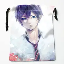 Custom anime boy printed Satin storage bag drawstring gift bags More Size storage custom your image