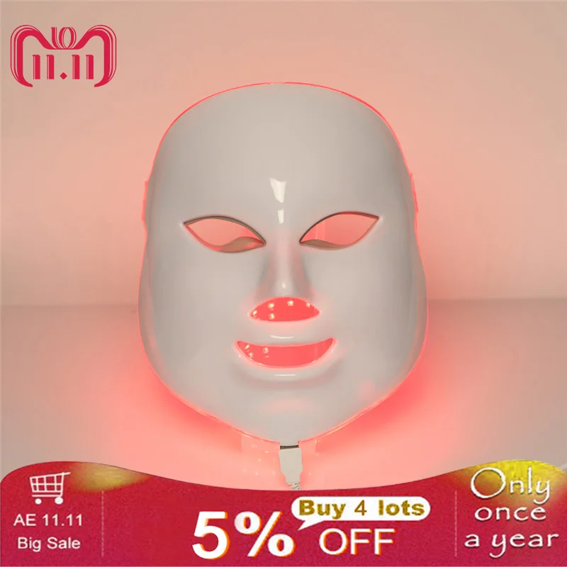 Face Massager Seven colors LED Rejuvenation beauty Mask instrument Home phototherapy mask Whitening, blemish, anti-wrinkle Acne Face Massager Seven colors LED Rejuvenation beauty Mask instrument Home phototherapy mask Whitening, blemish, anti-wrinkle Acne