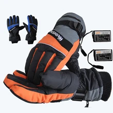 Лыжные перчатки с подогревом перчатки водонепроницаемые