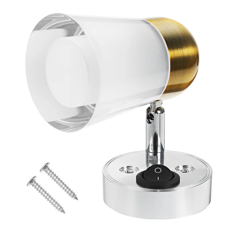 

Adjustable 12V Interior LED Reading Spot Light universal for camper truck Boat LED Dome light Book lamp LED Wall lamp