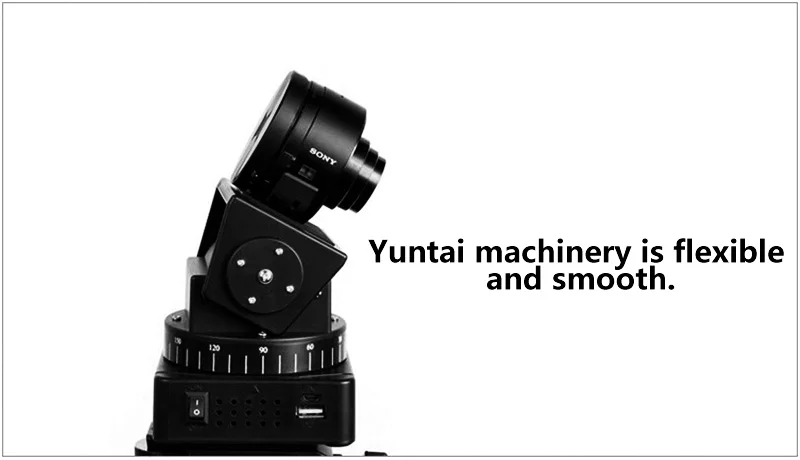 Zifon моторизованный пульт дистанционного управления Поворотная наклонная головка YT-260 с адаптером для крепления штатива для экстремальной камеры Wifi камеры и смартфона