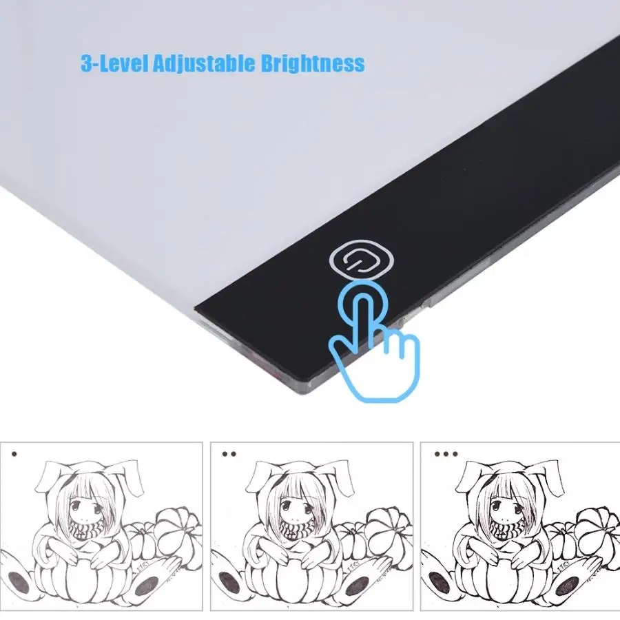 A4 USB светодиодный свет трафарет световая панель-бокс планшет для рисования+ USB кабель