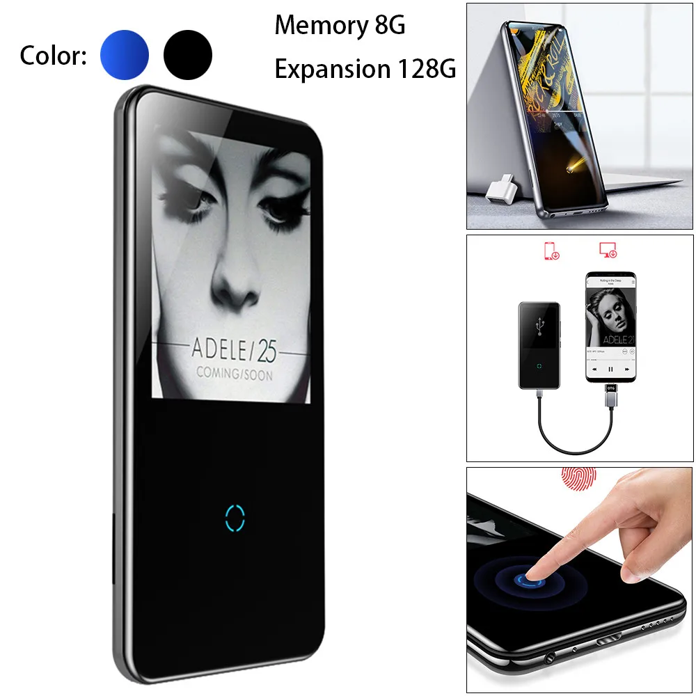 

HIPERDEAL Music Playstation Uncscom T810 8GB MP3 Player Walkman Lossless Recorder FM Radio Video Movie Stereo Sound MP3 YY13