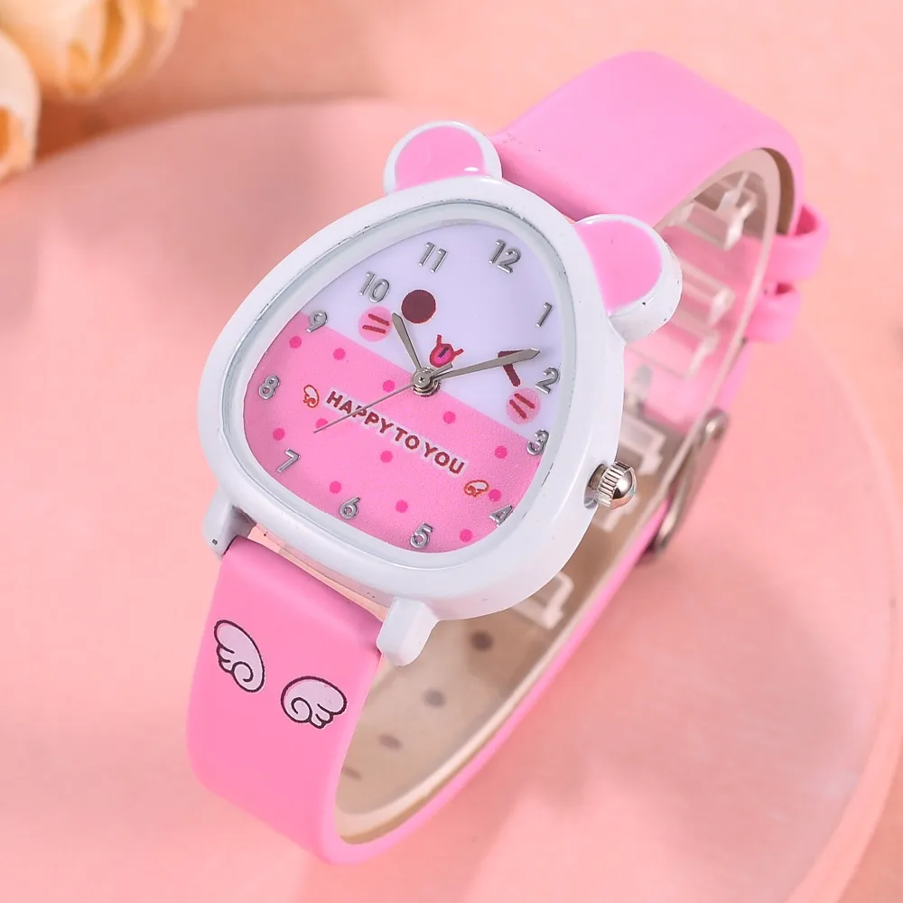 2018 Women Quartz watch student girls Cute colorful leather watches