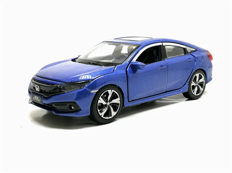 1/32 весы HONDA CIVIC моделирования игрушечного автомобиля металла литья под давлением модель с отступить звук светильник детские игрушки подарок на день рождения